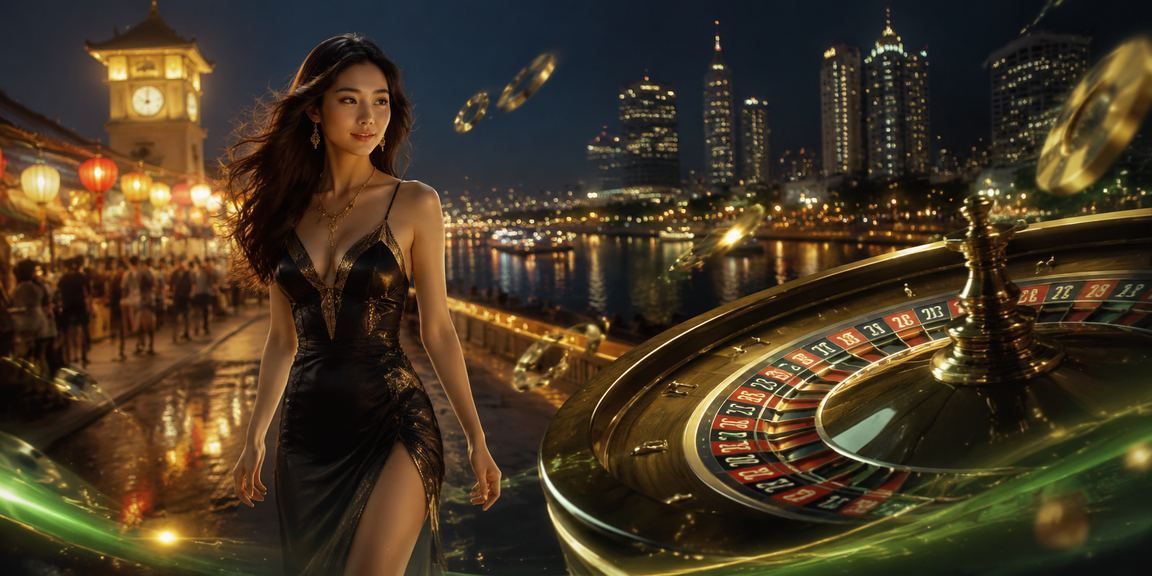 Bàn chơi roulette vào ban đêm tại TP Hồ Chí Minh